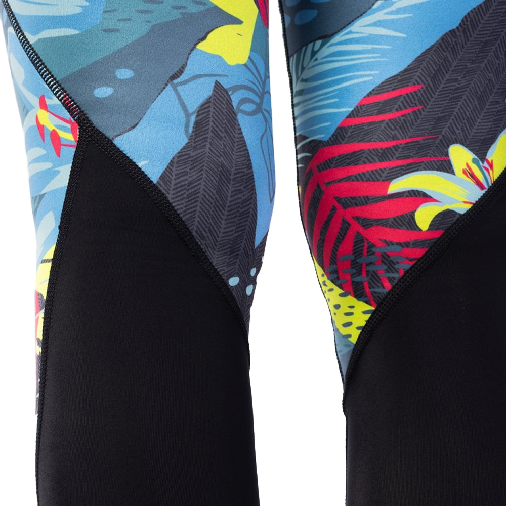 2025 Gul Womens Luna7 SUP Leggings LA8301-C1 - Tropical / Black